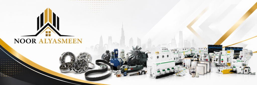 HVAC motors, refrigeration parts, ventilation equipment, valves, filters, bearings, copper fittings, refrigerant gas, and HVAC spare parts supplied in Dubai UAE